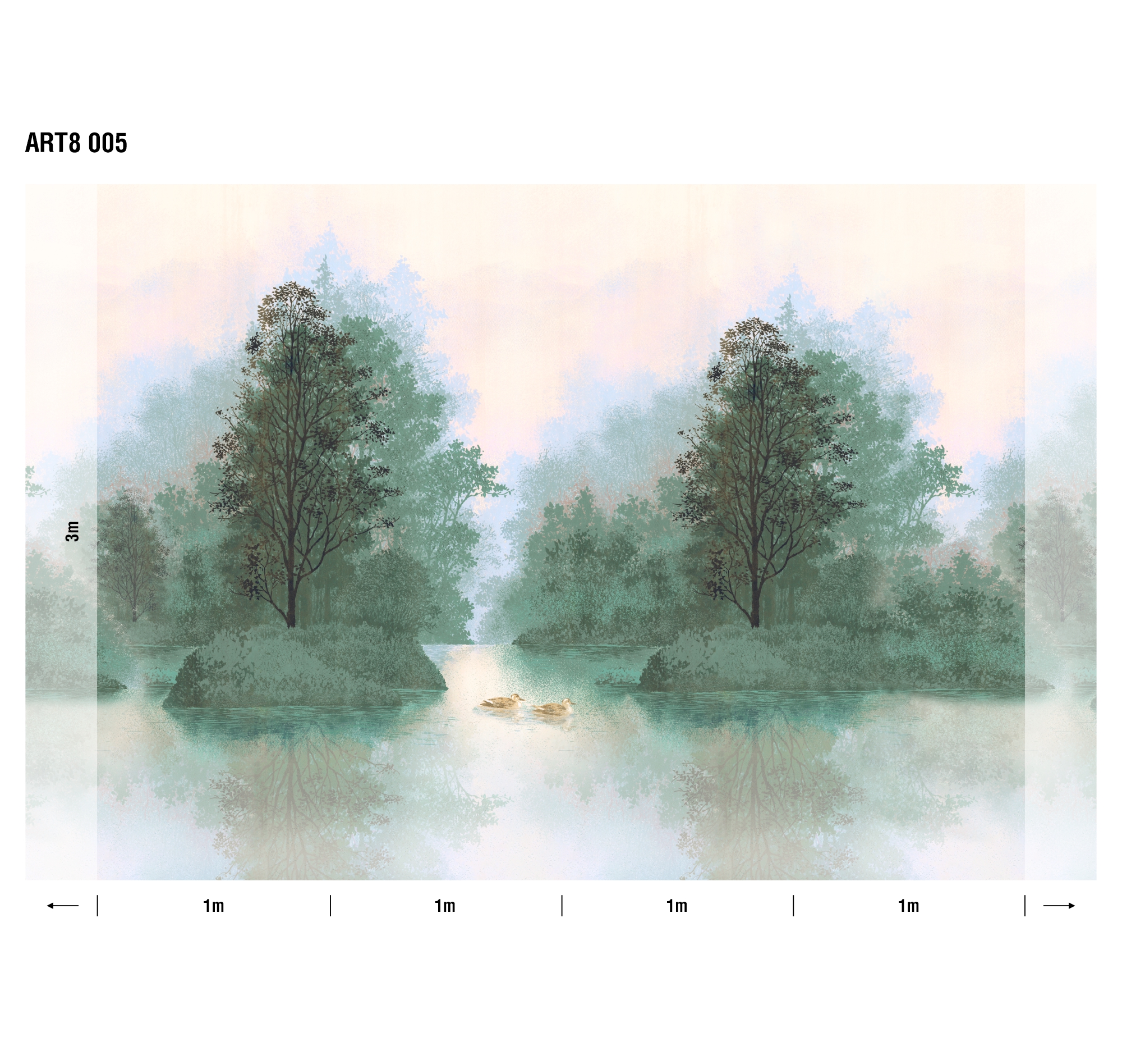 Панно Loymina Пейзаж Английские озера ART8 005 3×4